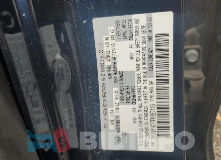 3MZBM1K77FM167116 Photo# 12