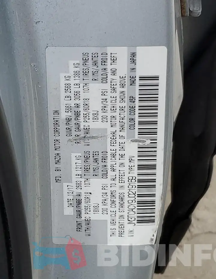 JM3TCACY9J0219169 Photo# 13
