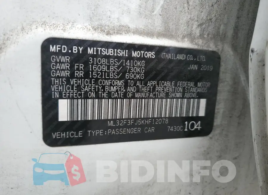 ML32F3FJ5KHF12078 Photo# 12