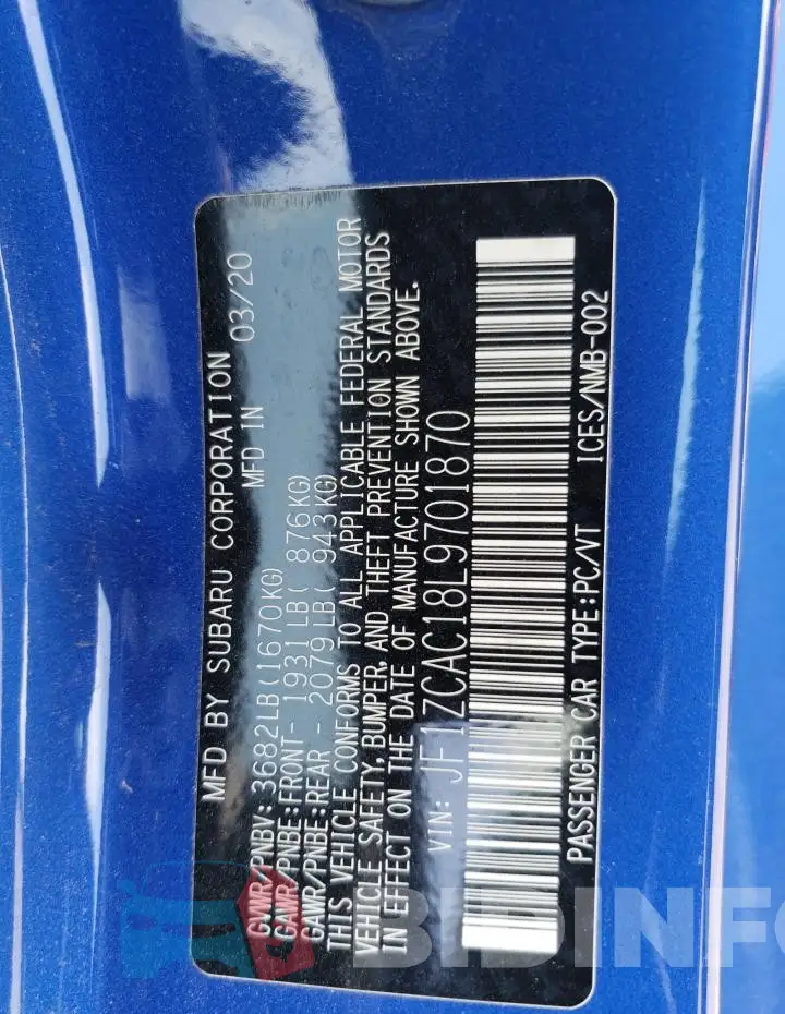 JF1ZCAC18L9701870 Photo# 13