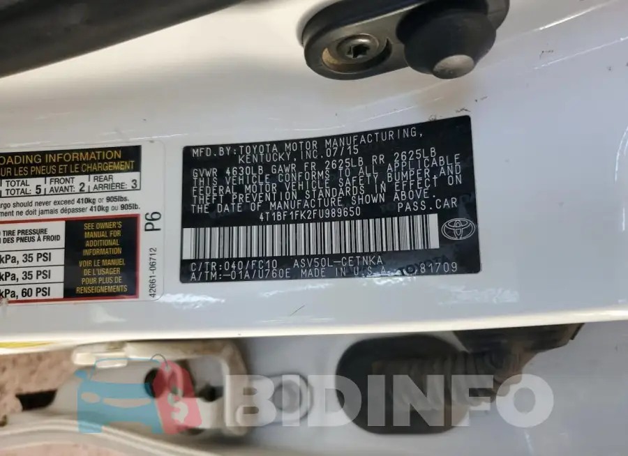 4T1BF1FK2FU989650 Photo# 12