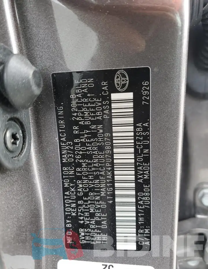 4T1G11AK4PU798079 Photo# 12