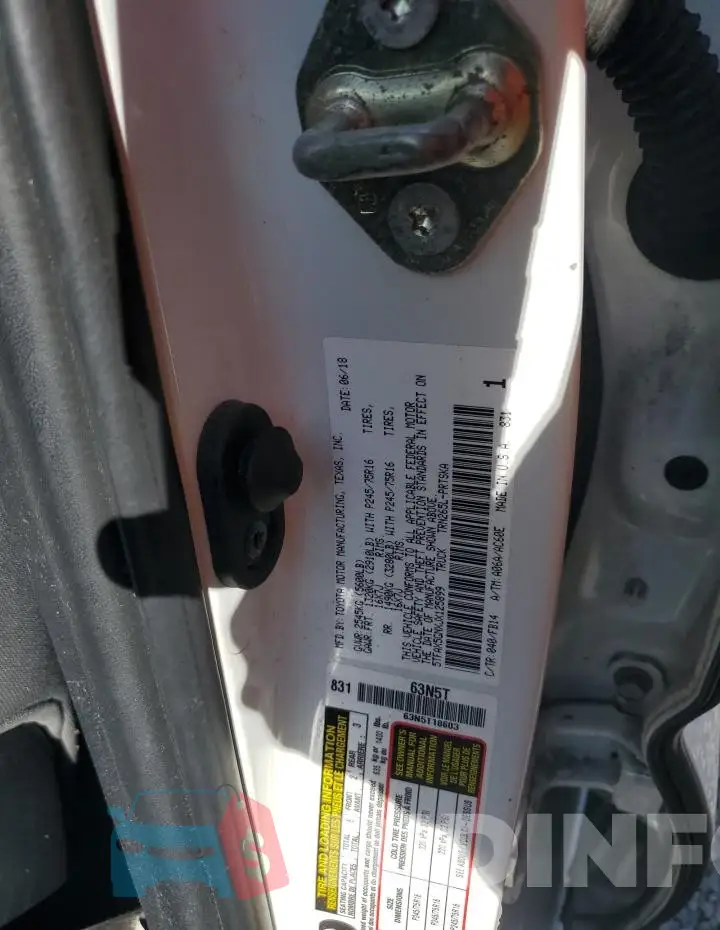 5TFAX5GNXJX125899 Photo# 13