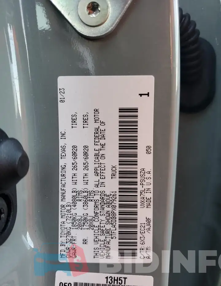 5TFLA5DB8PX079261 Photo# 13