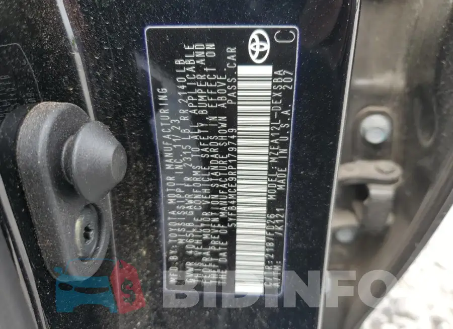 5YFB4MCE9RP179749 Photo# 12