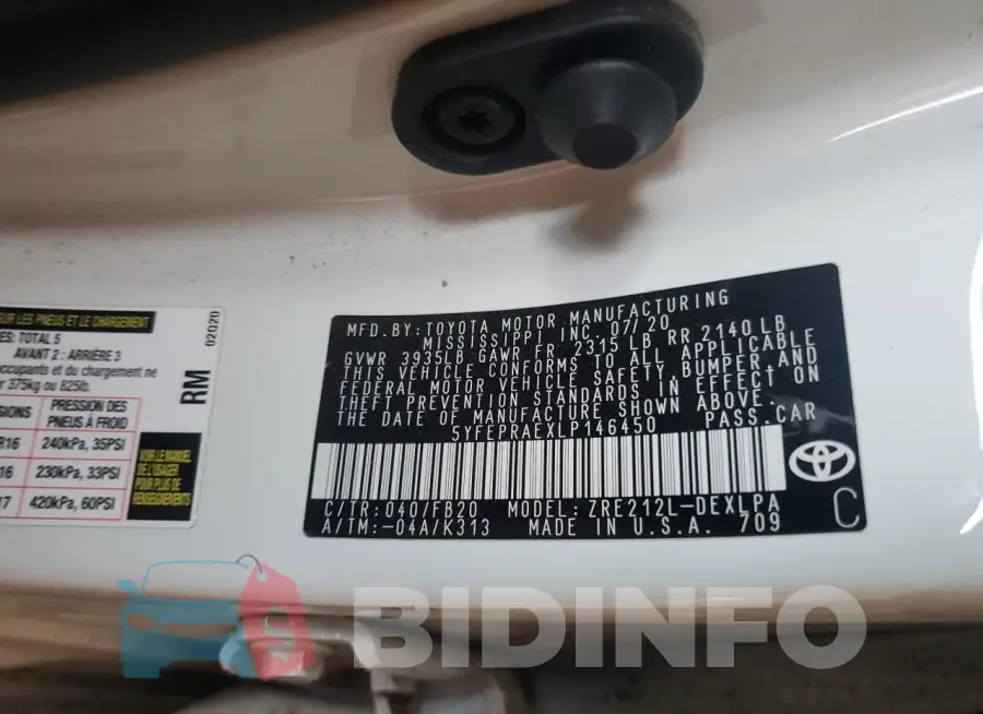 5YFEPRAEXLP146450 Photo# 12