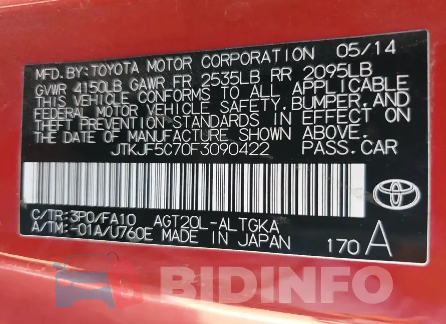 JTKJF5C70F3090422 Photo# 12