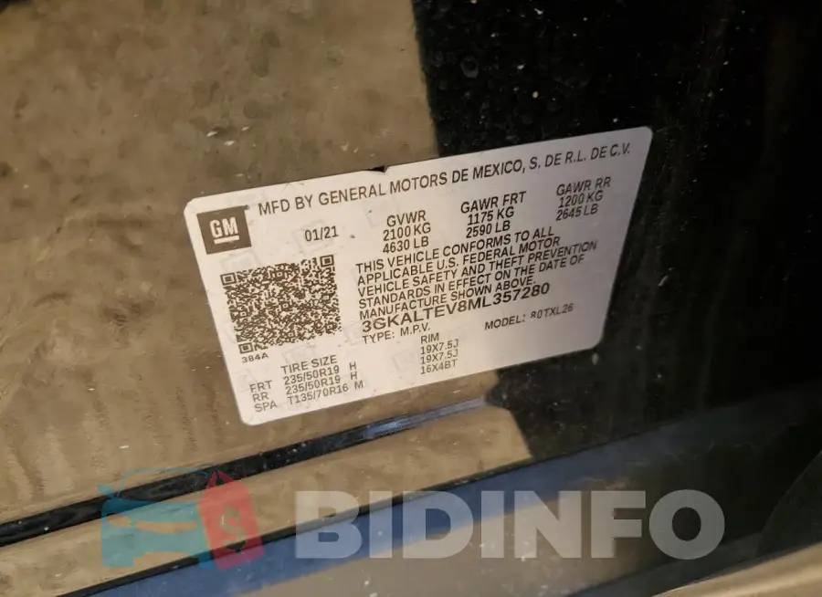 3GKALTEV8ML357280 Photo# 12