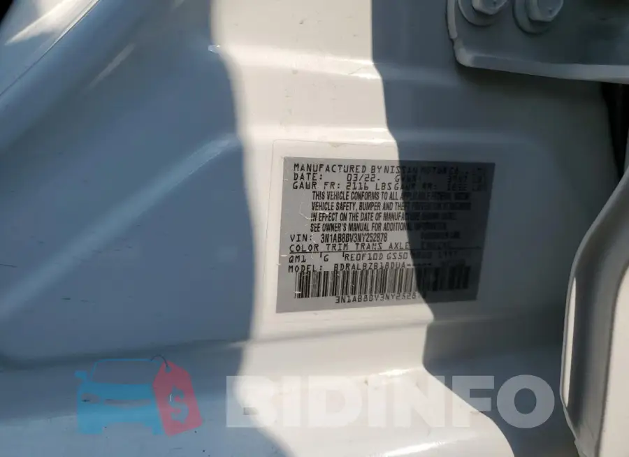 3N1AB8BV3NY252878 Photo# 13