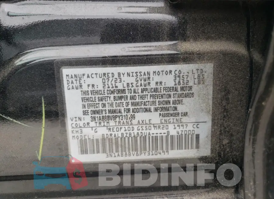3N1AB8BV8PY310499 Photo# 12