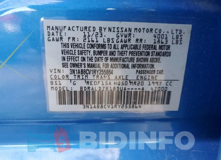 3N1AB8CV1RY255864 Photo# 12