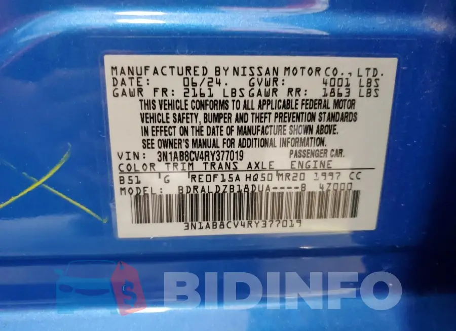 3N1AB8CV4RY377019 Photo# 12