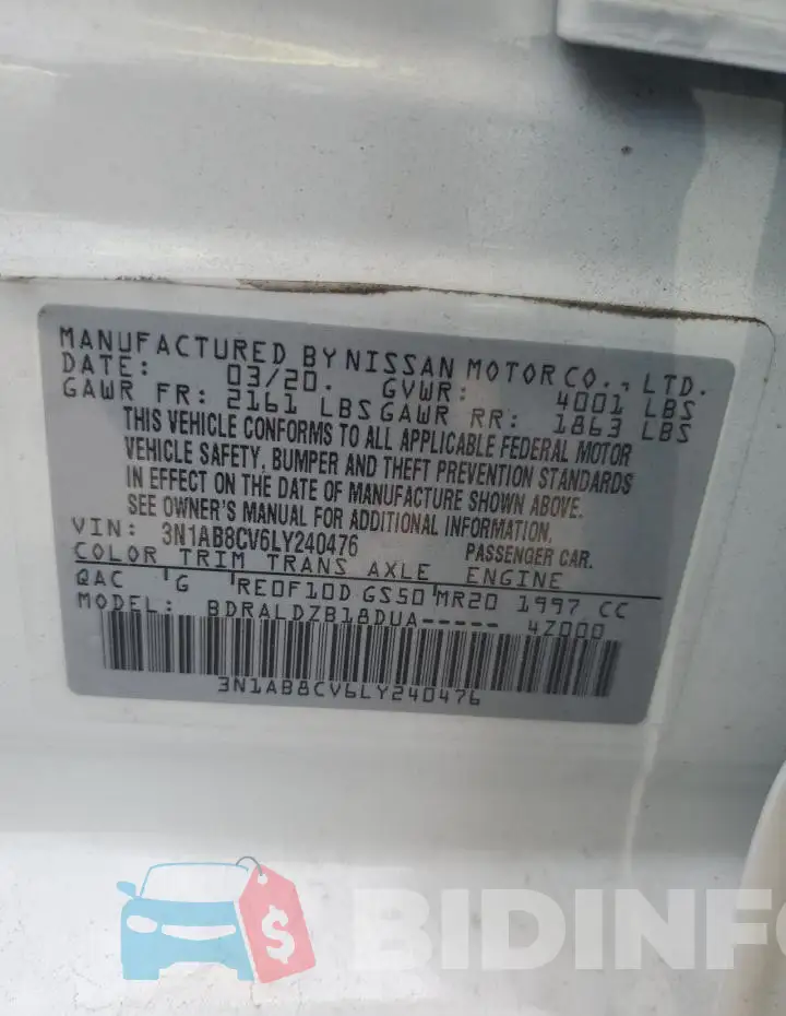 3N1AB8CV6LY240476 Photo# 12