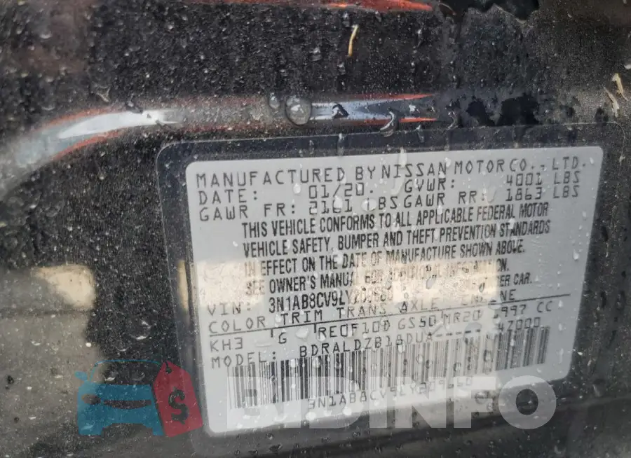 3N1AB8CV9LY209660 Photo# 13