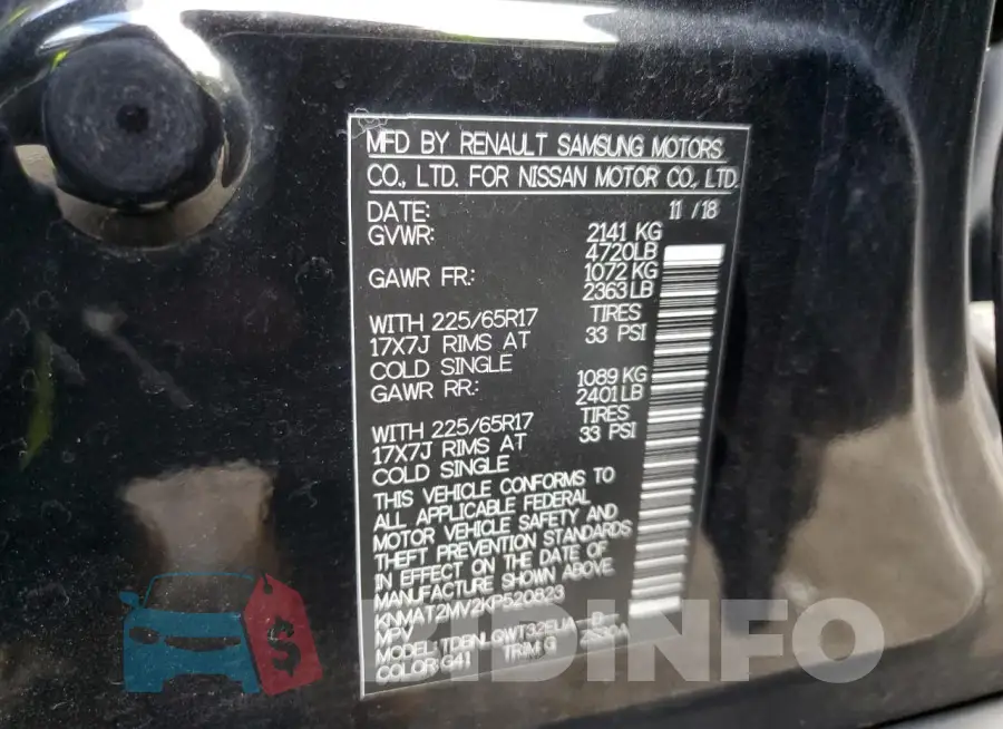 KNMAT2MV2KP520823 Photo# 13