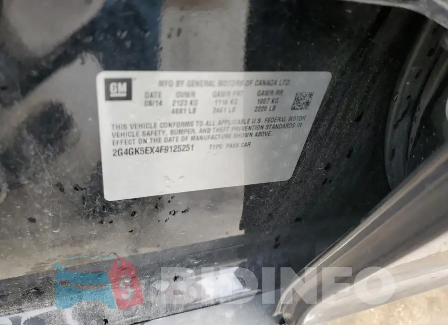 2G4GK5EX4F9125251 Photo# 12