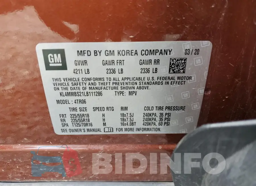 KL4MMBS21LB111286 Photo# 13