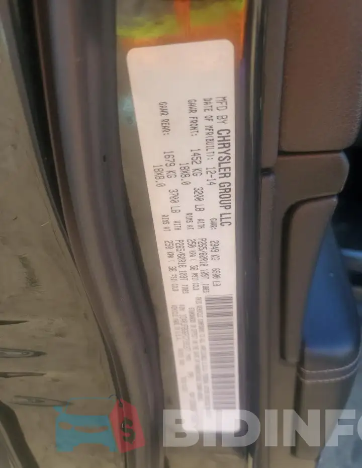 1C4RJFBG6FC718127 Photo# 13