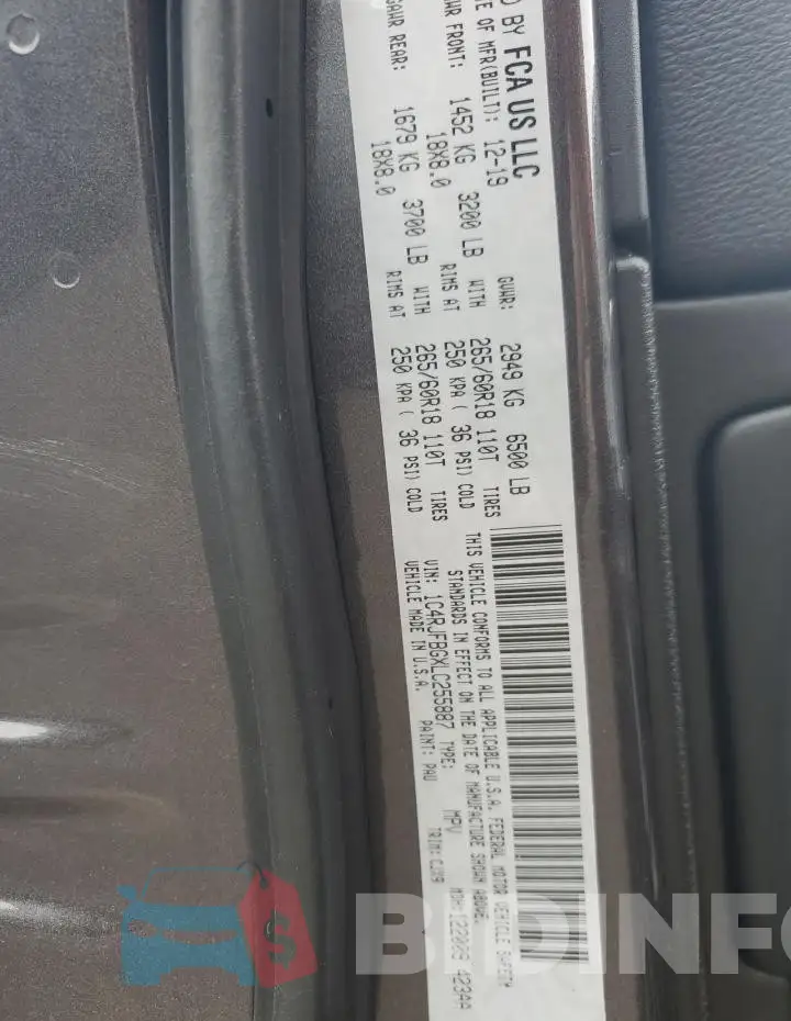 1C4RJFBGXLC255887 Photo# 13