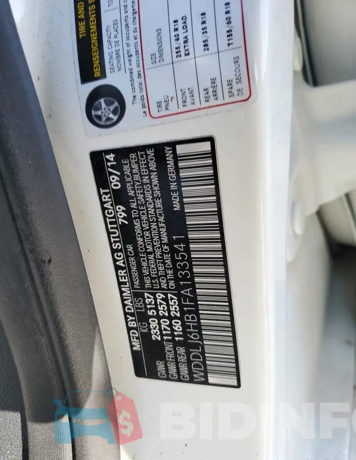 WDDLJ6HB1FA133541 Photo# 12