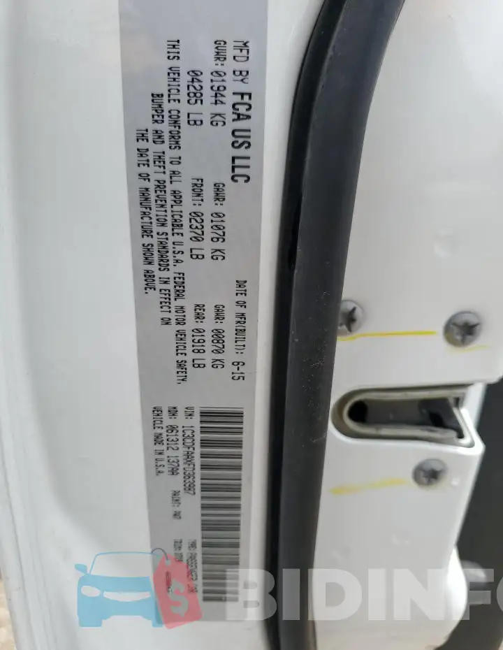 1C3CDFAAXFD363987 Photo# 12