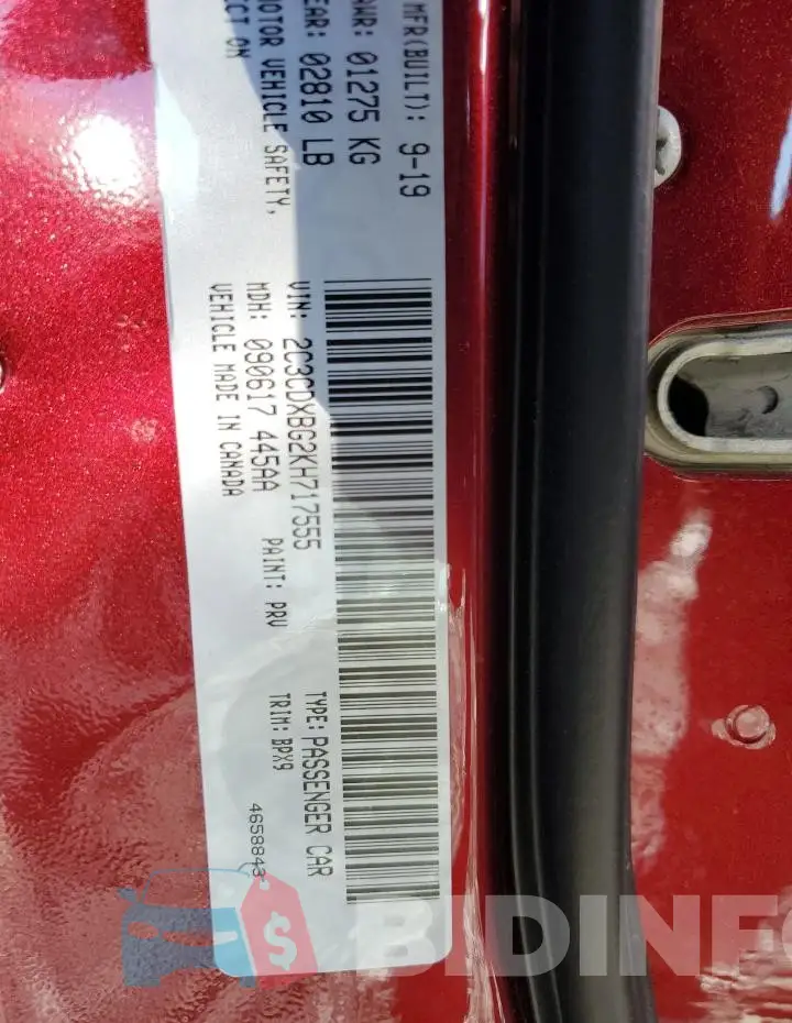 2C3CDXBG2KH717555 Photo# 12