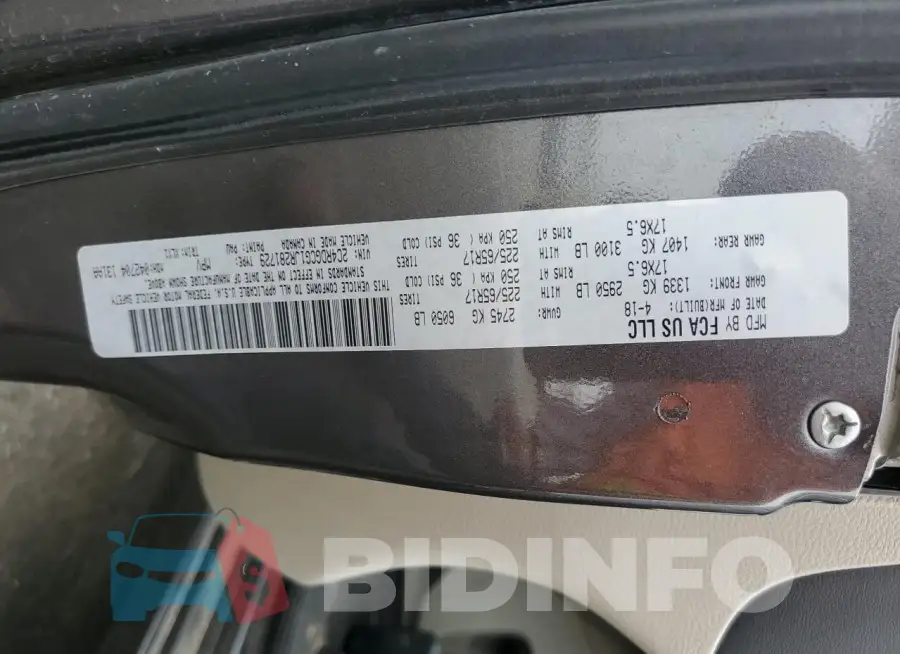 2C4RDGCG1JR281729 Photo# 13