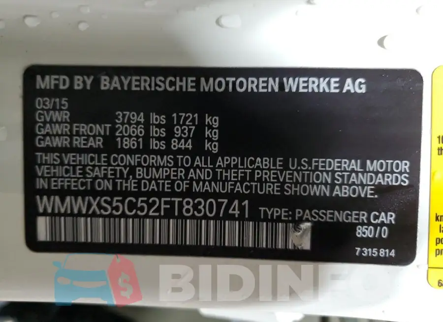 WMWXS5C52FT830741 Photo# 12