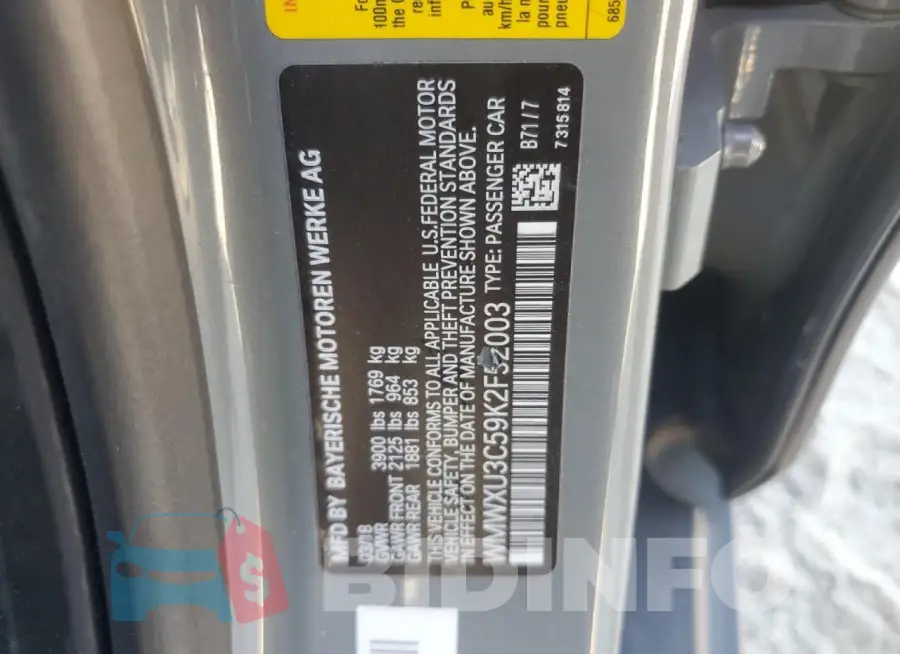 WMWXU3C59K2F52003 Photo# 12