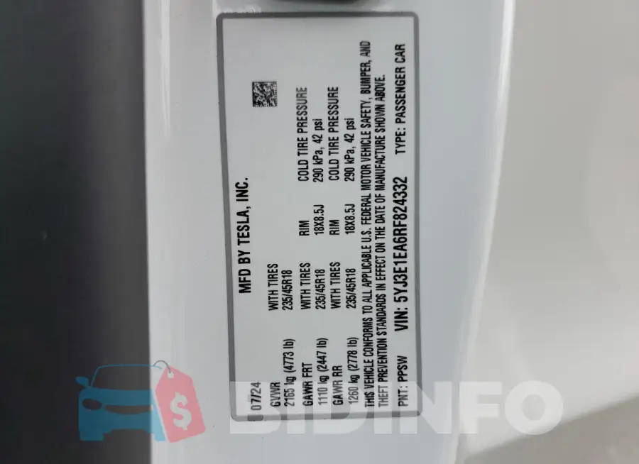 5YJ3E1EA6RF824332 Photo# 12