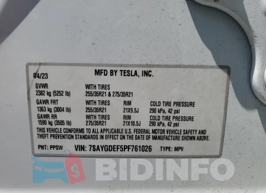 7SAYGDEF5PF761026 Photo# 13