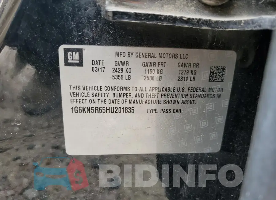 1G6KN5R65HU201835 Photo# 13