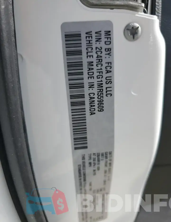 2C4RC1FG1MR559609 Photo# 14