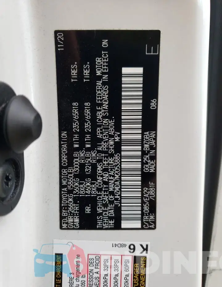 JTJHZMDA7M2053885 Photo# 13