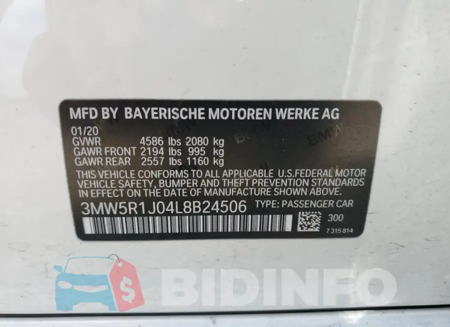3MW5R1J04L8B24506 Photo# 12