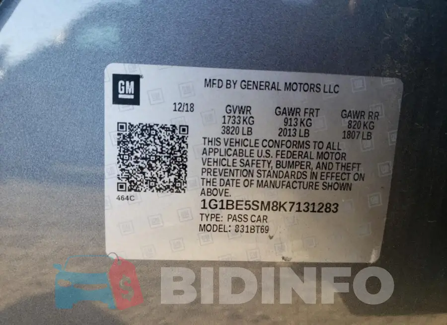 1G1BE5SM8K7131283 Photo# 13