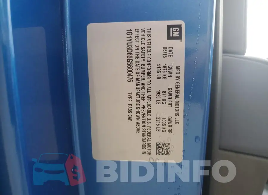 1G1YU3D65G5600476 Photo# 13
