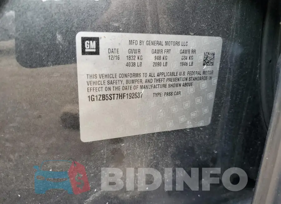 1G1ZB5ST7HF192637 Photo# 12