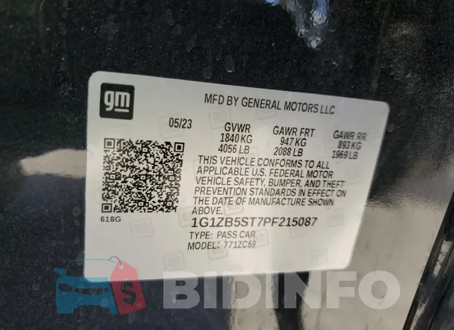 1G1ZB5ST7PF215087 Photo# 12