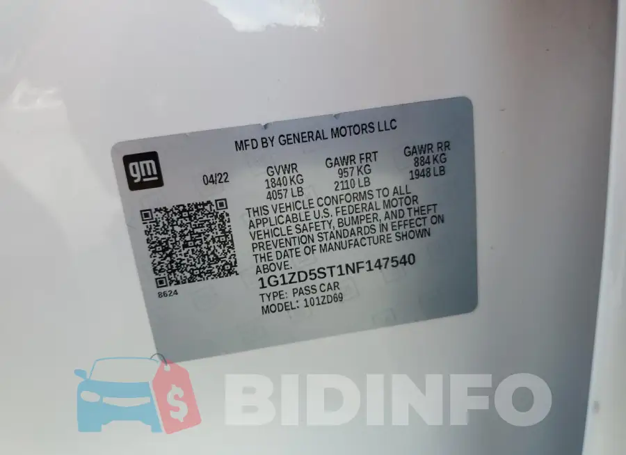 1G1ZD5ST1NF147540 Photo# 12