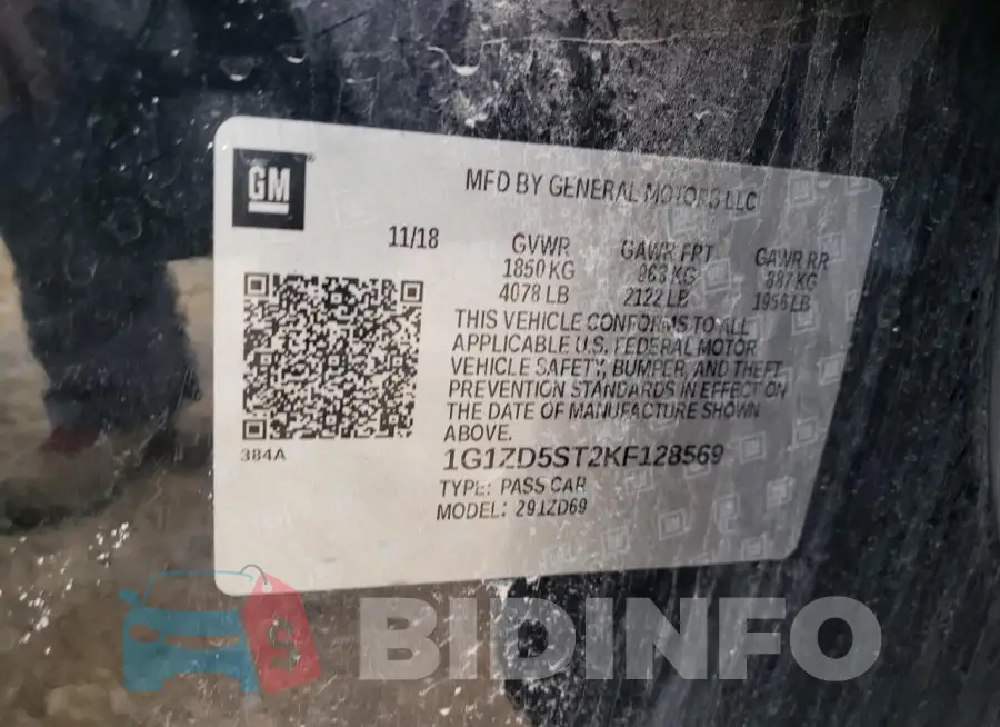 1G1ZD5ST2KF128569 Photo# 12