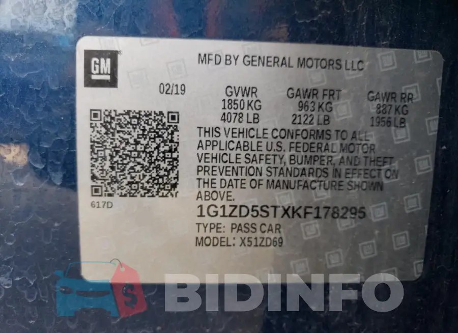 1G1ZD5STXKF178295 Photo# 12