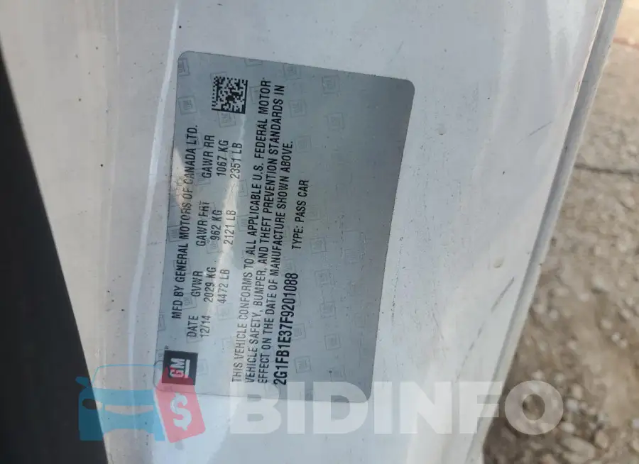 2G1FB1E37F9201088 Photo# 13