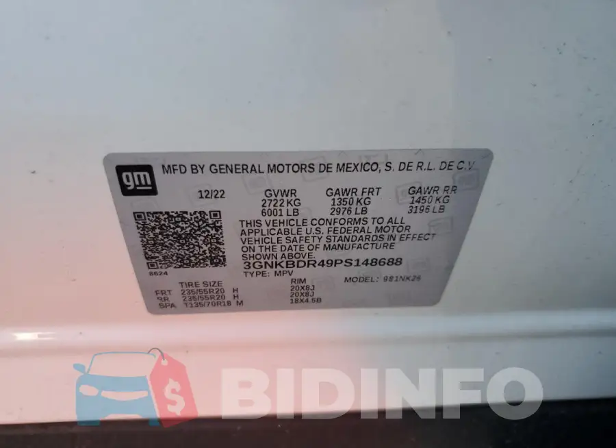 3GNKBDR49PS148688 Photo# 14