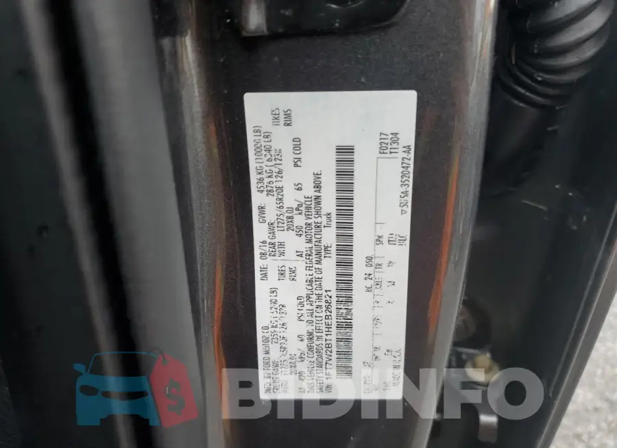 1FT7W2BT1HEB26821 Photo# 13