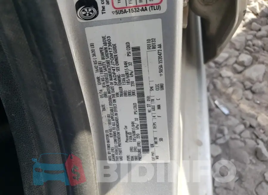 3FADP4TJ7GM173603 Photo# 12