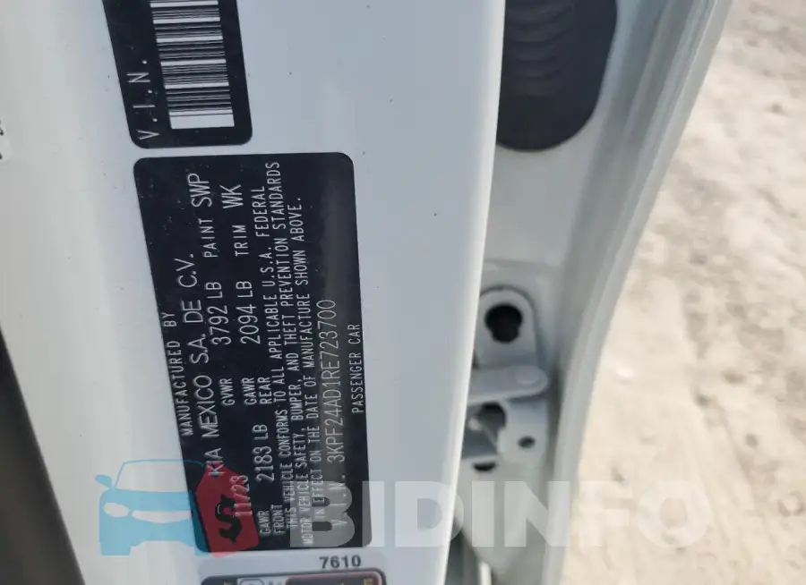 3KPF24AD1RE723700 Photo# 12