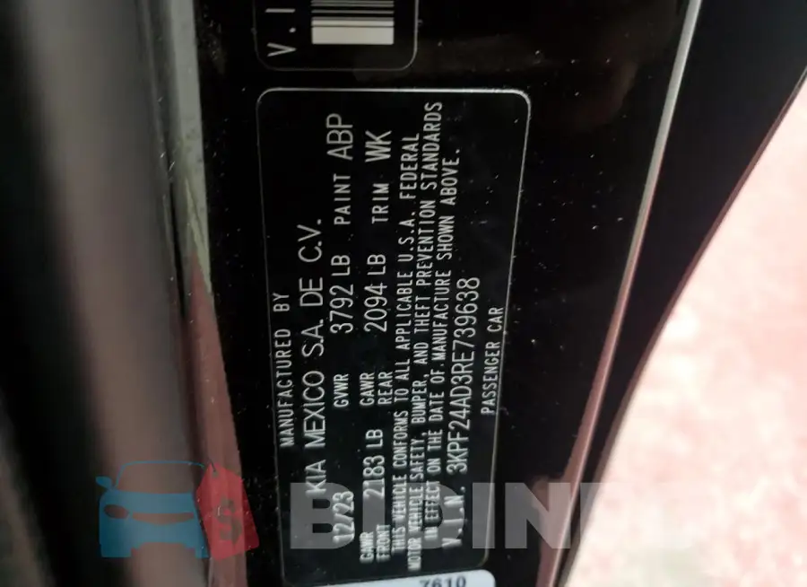 3KPF24AD3RE739638 Photo# 12