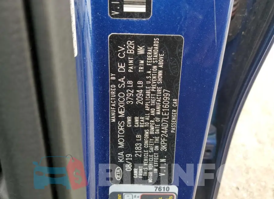 3KPF24AD7LE160997 Photo# 12