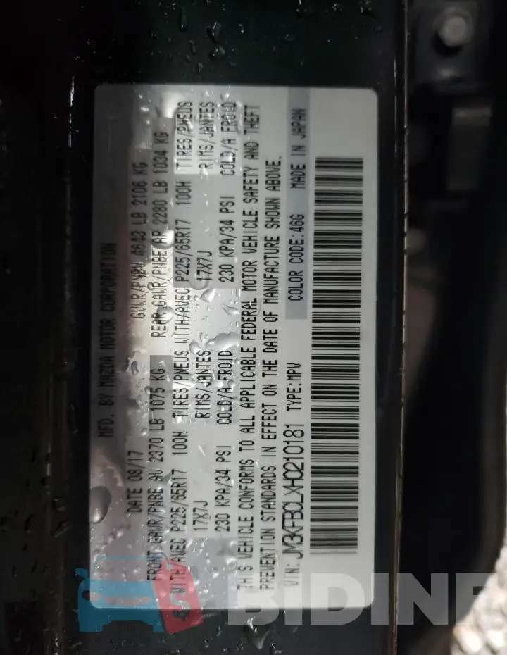 JM3KFBCLXH0210181 Photo# 13